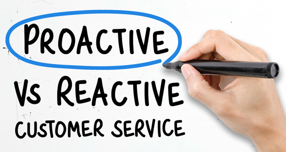 Proactive vs reactive customer service